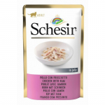 Schesir Cat Chicken with Ham 85g - kanafilee ja sink želees