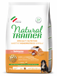 NATURAL TRAINER DOG SENSITIVE NO GLUTEN PUPPY&JUNIOR MEDIUM/MAXI SALMON 3KG - t&auml;isv&auml;&auml;rtuslik ja tasakaalustatud toit keskmise ja suure t&otilde;uga kutsikatele