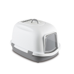 Kasside tualett SUPER QUEEN (valge/hall)