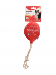 M&auml;nguasi koertele - plushist &otilde;hupall "HAPPY BIRTHDAY" koos n&ouml;&ouml;riga 30cm