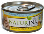 NATURINA ELITE TUNA WITH PINEAPPLE 70G - KONSERVID KASSIDELE TUUNIKALA ANANASSIGA