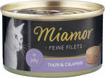 MIAMOR Peenikesed Fileed Tuunikala&Kalmaar 185g - tuunikala filee ja kalmaari t&uuml;kkidega želees