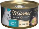 Miamor Peened Fileed Kana&Tuunikalaga kastmes 85g - Kana ja tuuni kastmes