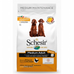 SCHESIR Medium Adult Chicken 12kg - kuivtoit kanaga keskmise t&otilde;uga t&auml;iskasvanud koertele