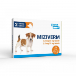Bioveta Miziverm 2.5 mg/25 mg tablett v&auml;ikestele koertele ja kutsikatele tbl. N2*