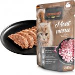 LEONARDO CAT MEAT MENU 85G - KASSITOIT VALITUD LIHAGA