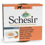 SCHESIR Dog Chicken Fillets with Papaya in Jelly 150g - kanafilee ja papaiaga želees