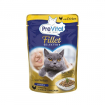 PreVital Fillet For Adult Cats With Chicken In Gravy 85g - Konservid kassidele, kanaliha kastmes