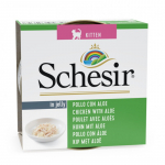 SCHESIR Kitten Chicken Fillets with Aloe 85g - kanafilee ja aaloe želees, kassipoegadele