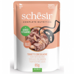 Schesir Cat Tuna with Salmon 85g - tuunikala ja l&otilde;he želees