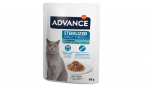 Adv cat WET steriliseeritud tursk 85gr - tasakaalustatud ja t&auml;isv&auml;&auml;rtuslik m&auml;rgtoit, mis on spetsiaalselt loodud steriliseeritud t&auml;iskasvanud kasside vajaduste rahuldamiseks. Men&uuml;&uuml;s on tursk.