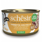 Schesir Cat Tuunikala koos kanafilee 85g - tuunikala ja kanafilee želees