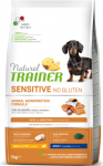 NT DOG SENSITIVE NO GLUTEN ADULT MINI SALMON 7KG - GLUTEENIVABA TOIT V&Auml;IKESTE T&Otilde;UGUDE TUNDLIKELE T&Auml;ISKASVANUD KOERTELE L&Otilde;HEGA