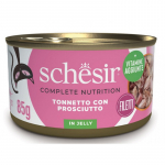 SCHESIR Cat Tuna with Ham 85g - tuunikala ja sink želees