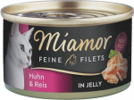 Miamor Feine Fillets 100g - Fileet&uuml;kkides želees kanaga ja riisiga