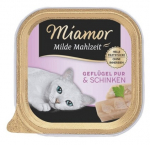 MIAMOR Mild Meal Poultry Pure&Ham 100g - kodulinnuliha ja singiga