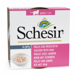 SCHESIR Cat Chicken Fillets with Ham 85g - kanafilee ja sink želees