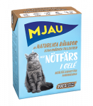 Bozita Mjau Beef 380g - Mahlast t&uuml;kid tarretises koos jahvatatud veiselihaga