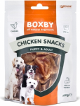 BOXBY CHICKEN SNACKS 100G - VAHEPALAD KUTSIKATELE JA T&Auml;ISKASVANUD KOERTELE (100% KANA)