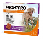 FRONTPRO 136MG N&Auml;RIMISTABLETTID KOERTELE (>25-50KG) XL N1 (1 tablett) - P&otilde;rnat&otilde;rje ja kirbuvastased n&auml;rimistabletid