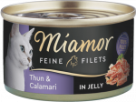 Miamor Feine Fillets 100g - Filee t&uuml;kid želees tuunikala ja kalmaariga