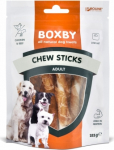 BOXBY CHEW STICKS WITH CHICKEN&BEEF 325G - ŽELATIINIST KONNAKOTID KANALIHA JA VEISELIHAGA