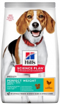 HILL'S DOG MEDIUM ADULT PERFECT WEIGHT CHICKEN 12kg - kuivtoit kana koostisosaga keskmise t&otilde;uga t&auml;iskasvanud koertele
