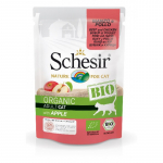 Schesir BIO Beef, Chicken & Apple 85g - teraviljavaba mahe praetud veiseliha, kana ja &otilde;un kassidele