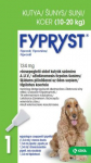 Fypryst Dog 10-20 kg 134 mg - Koerte kirbu- ja puukideinvasioonide ennetamiseks ja raviks