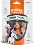BOXBY BONE SNACK 100g - t&auml;iendav toit t&auml;iskasvanud koertele, luud kanaliha hantlitega m&otilde;lemal k&uuml;ljel.