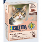 Bozita Fresh Menu Chicken Liver Sauce 370g - teravilja lihakogused kanamaksakastmes