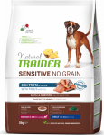 NT DOG SENSITIVE NO GRAIN ADULT MEDIUM/MAXI TROUT 3 KG - T&auml;isv&auml;&auml;rtuslik gluteenivaba toit keskmise ja suure t&otilde;ugu t&auml;iskasvanud koertele.