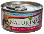 NATURINA ELITE M&Auml;RG TUNA KOOS KREVETTIDEGA 70G - KONSERV KASSIDELE (TUNA KOOS KREVETTIDEGA)