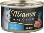 Miamor Feine Fillets 100g - Filee t&uuml;kid želees tuunikala ja krevettidega