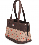 Transportimiskott Eat/Love/Play - PRUUN v&auml;rv 42x21x27 cm