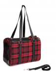 Transportikott "Tartan" k&auml;epidemete ja &otilde;larihmaga 42x23.5x29 cm