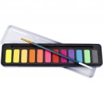Colortime - Watercolour kit, pastel colours, 12colour (34241)