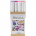 Creativ - Illustration Marker, Line 1+8 mm, Pastel Colours, 12 pc - ()