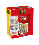 SUPER MARIO (4 COLOUR) GIFT SET (PLASTIC BOTTLE, MUG & MAGNET) V2