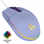 Logitech - G203 Lightsync Gaming Mouse - Lilac