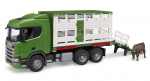 Bruder - Scania Super 560R Cattle transportation truck with 1 cattle (03548)