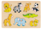 GOKI - Zoo animals, lift-out puzzle - (57874)