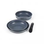 Russell Hobbs RH03297 Nightfall Stone 4-Piece Smart Clip Pan Set