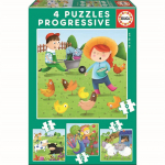Educa - Puzzle - 6-9-12-16 Farm Animals (80-17145)