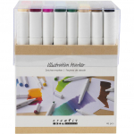 Creativ - Illustration Marker, line 1+8 mm, standard colours, 48pc/ 1 pack - ()
