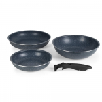 Russell Hobbs RH03296 Nightfall Stone 4-Piece Smart Clip Fry Set