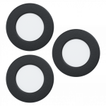 EGLO FUEVA 5 Recessed Spotlight &ndash; Black &ndash; 86mm