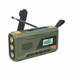 Manta - Portable Emergency crank FM Radio, Solar Power Bank, Flashlight