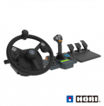 HORI - Farming Control System for PC (Windows 11/10) for Farming Simulator with Full-Size Steering Wheel, Control Panel & Pedals