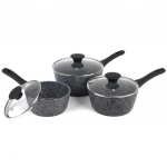 Salter BW11460BRMFO Megastone Thermo Collar 3-Piece Saucepan Set - 16/18/20cm